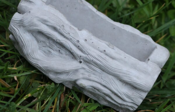 Mini-jardinière texture bois