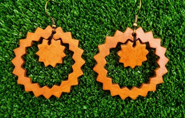Boucles d&rsquo;oreille – Dentelé